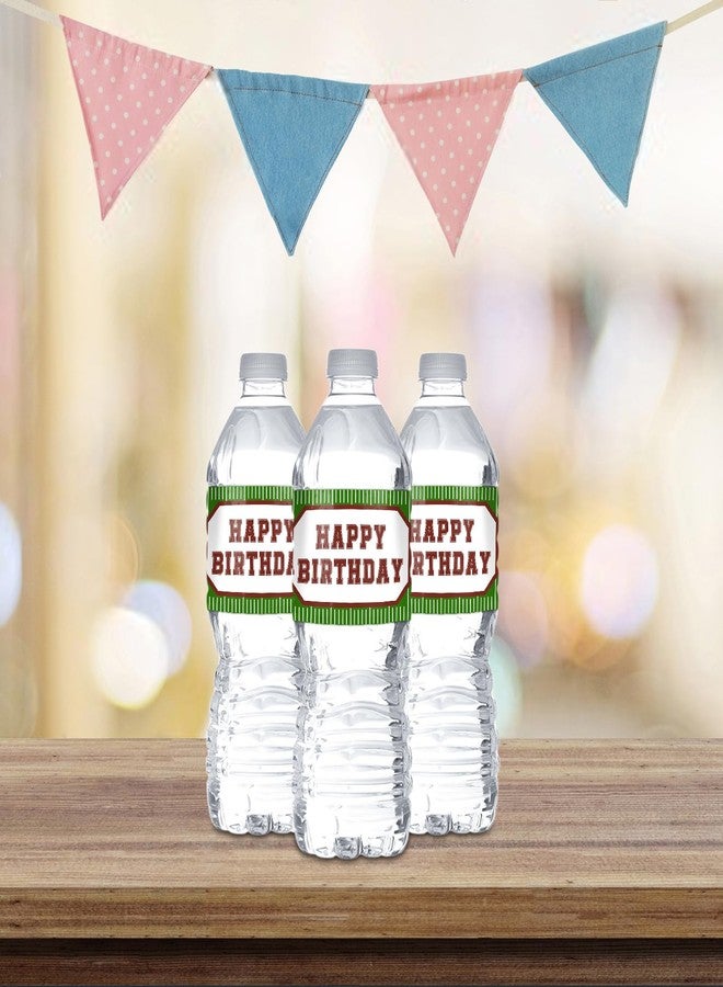 MonMon & Craft Football Birthday Water Bottle Stickers - Sport Theme Birthday Bottle Wrappers Baby Shower - Kids Boy Men Football Player Birthday Party Bottle Labels Supplies Waterproof (Set of 32) - Image 4